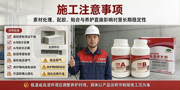 工业炉窑保温衬里粘接方案 HR-8767无机高温胶应用指南