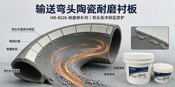 矿山散料输送系统陶瓷衬板粘接与耐磨防护解决方案