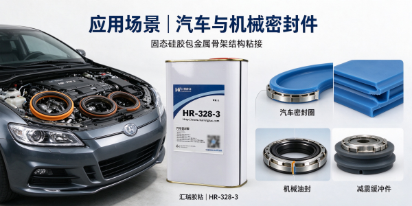 硅胶包金属骨架热硫化底涂方案｜HR-328-3 固态硅胶模压底涂剂