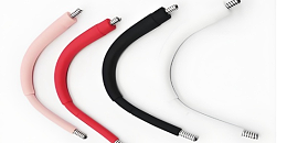 HR-328硅胶包金属底涂剂解决挂脖软管硅胶包五金胶层脱开问题