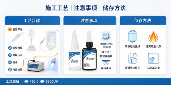 输注类医用耗材胶粘剂 输液器留置针套接粘接方案